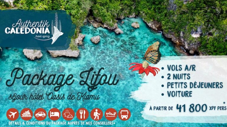 Découvrez Lifou ! séjours du 12/02 au 29/03/2024