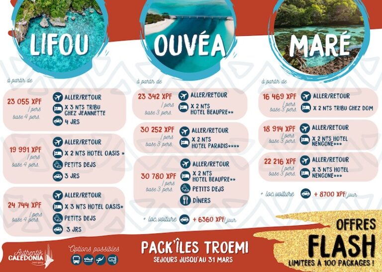 🌴☀️ Packages Troemi Iles Loyauté 🌴☀️2025